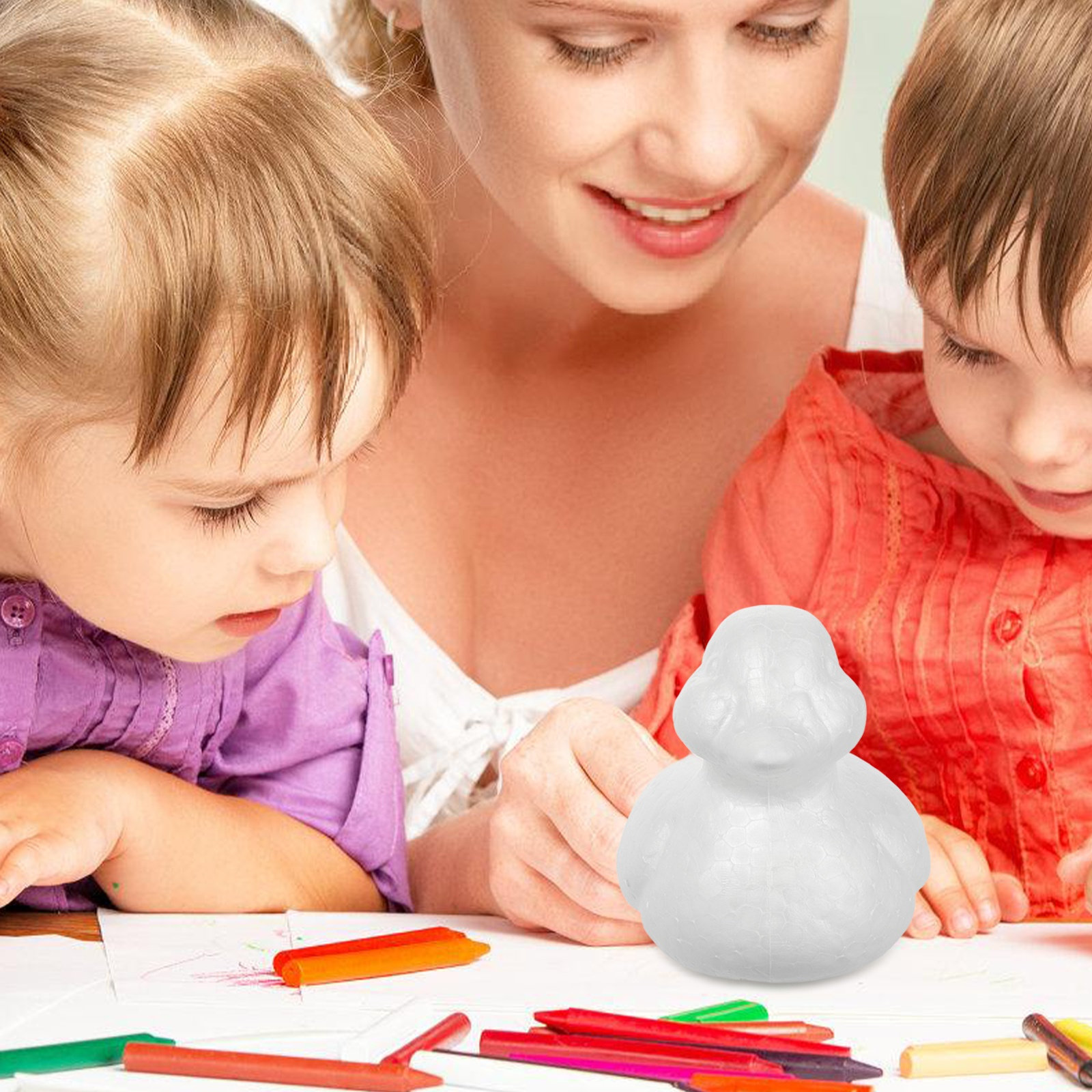 5pcs Foam Duck Shapes White Po - Art Craft Duck บทวิจารณ์และราคา