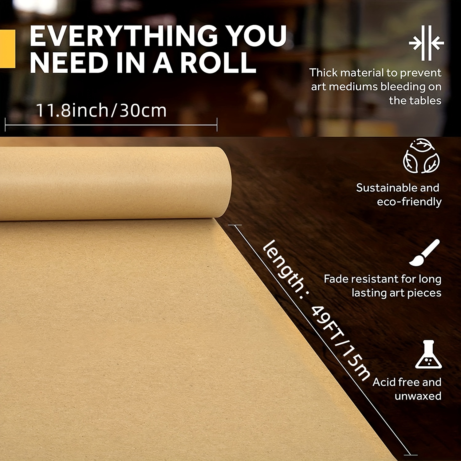 Kraft Paper Roll Ideal For Pac - Wallpaper Art And Craft บทวิจารณ์และราคา