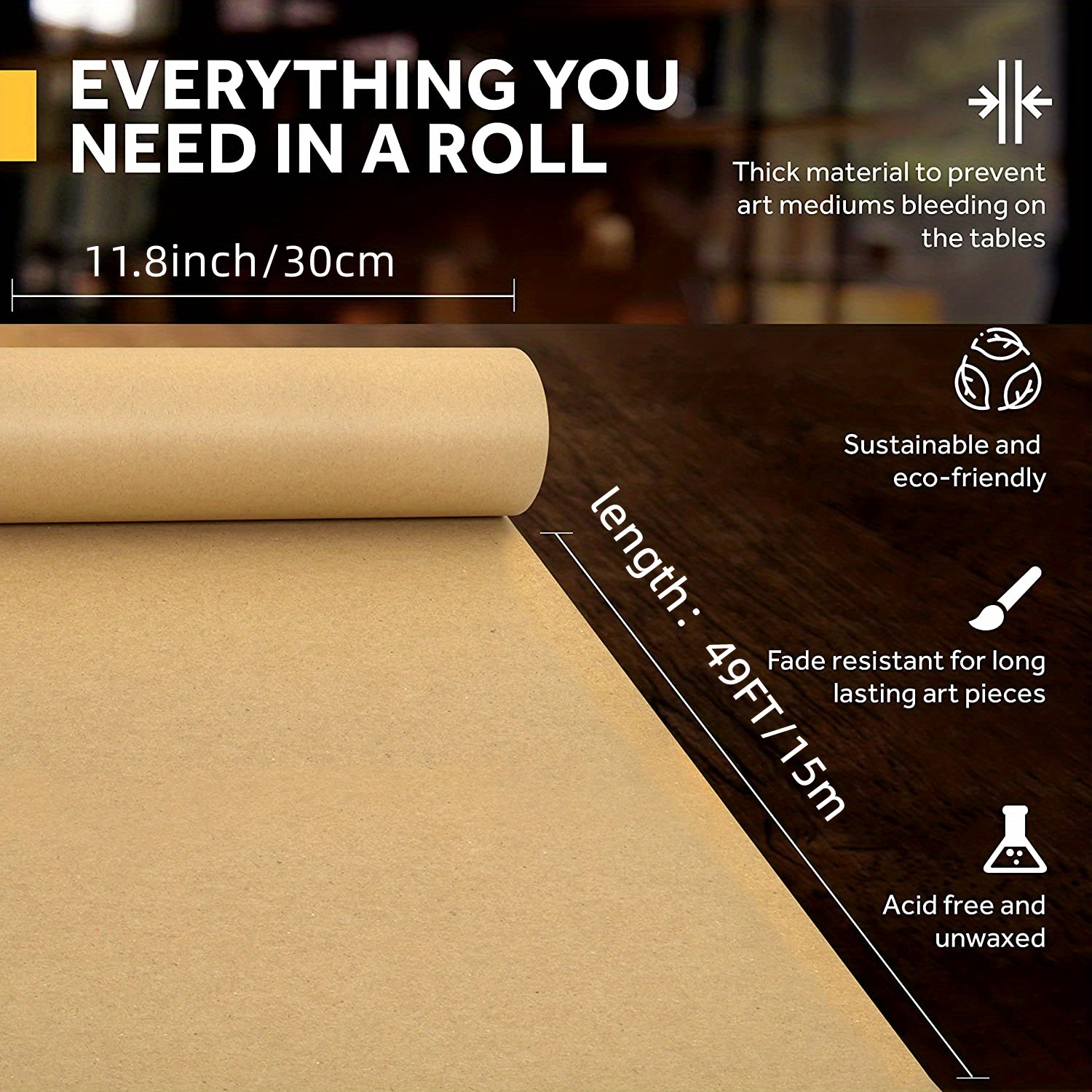 Kraft Paper Roll Ideal For Pac - Wallpaper Art And Craft บทวิจารณ์และราคา