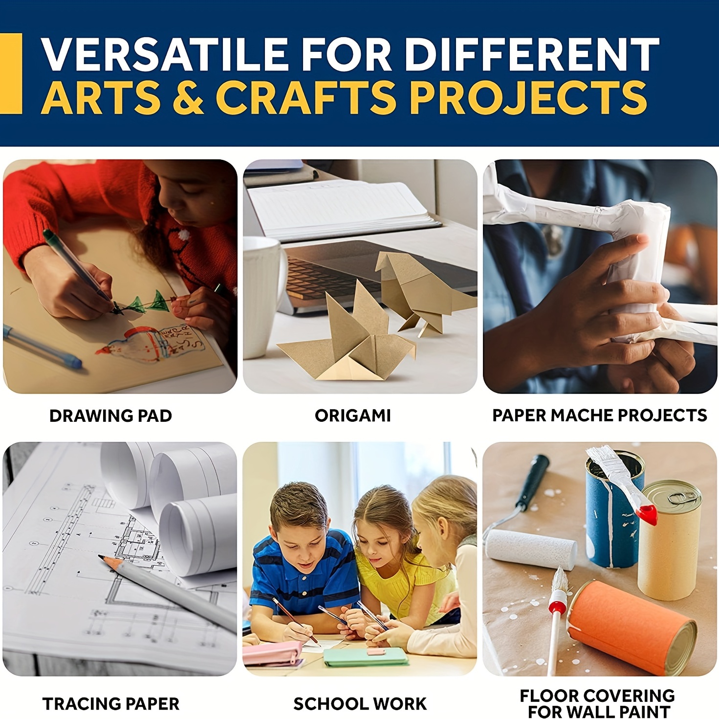 Kraft Paper Roll Ideal For Pac - Wallpaper Art And Craft บทวิจารณ์และราคา