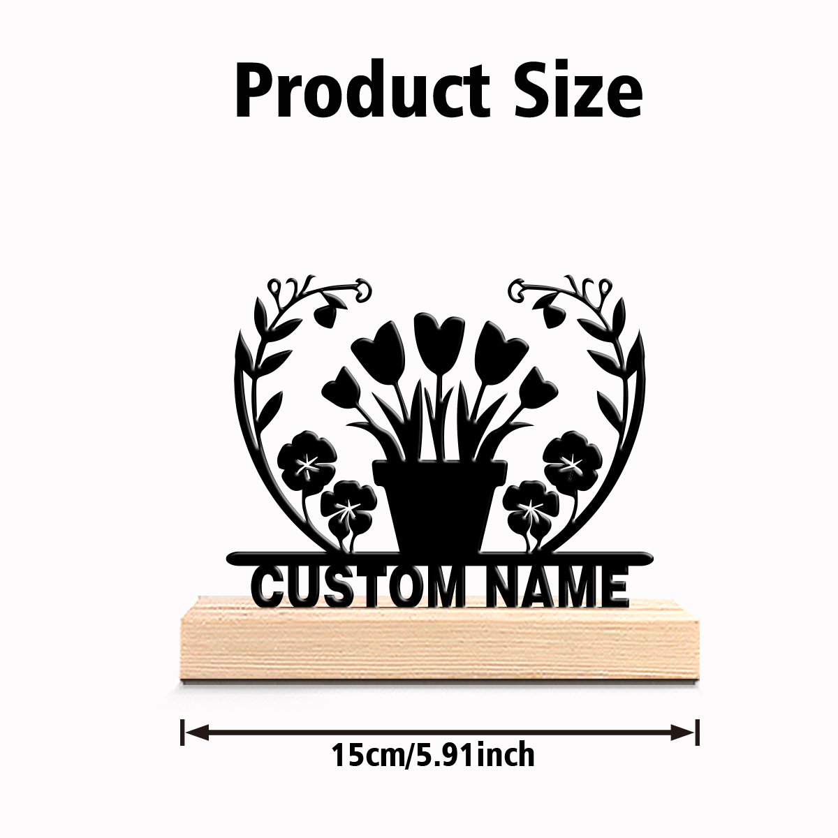 1pc flower grass Custom Text I - Art Y Craft บทวิจารณ์และราคา