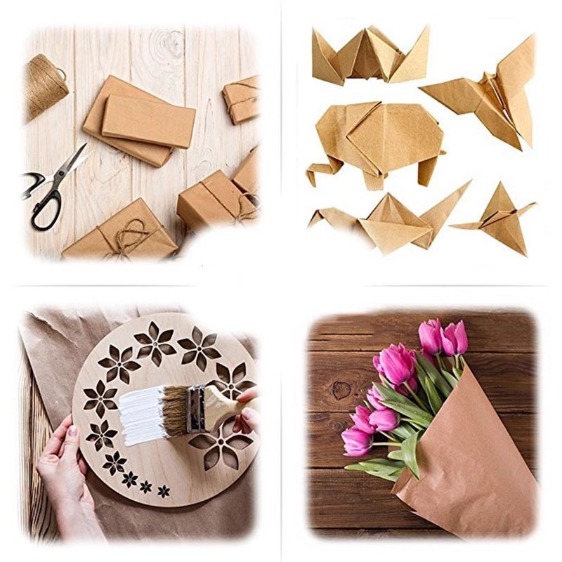 Brown Kraft Paper Ideal For Gi - Wallpaper Art And Craft บทวิจารณ์และราคา