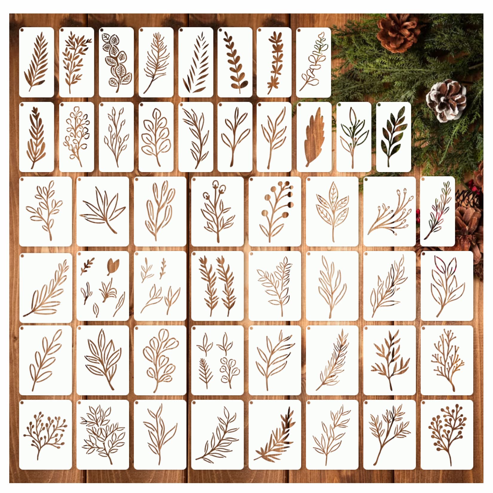 50 Pieces of Craft Templates F - Art Craft Using Leaves บทวิจารณ์และราคา