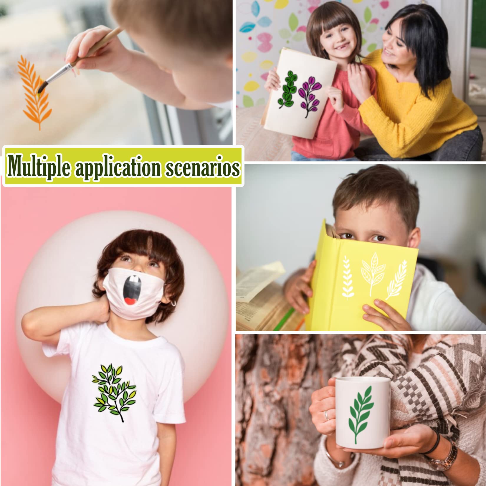 50 Pieces of Craft Templates F - Art Craft Using Leaves บทวิจารณ์และราคา