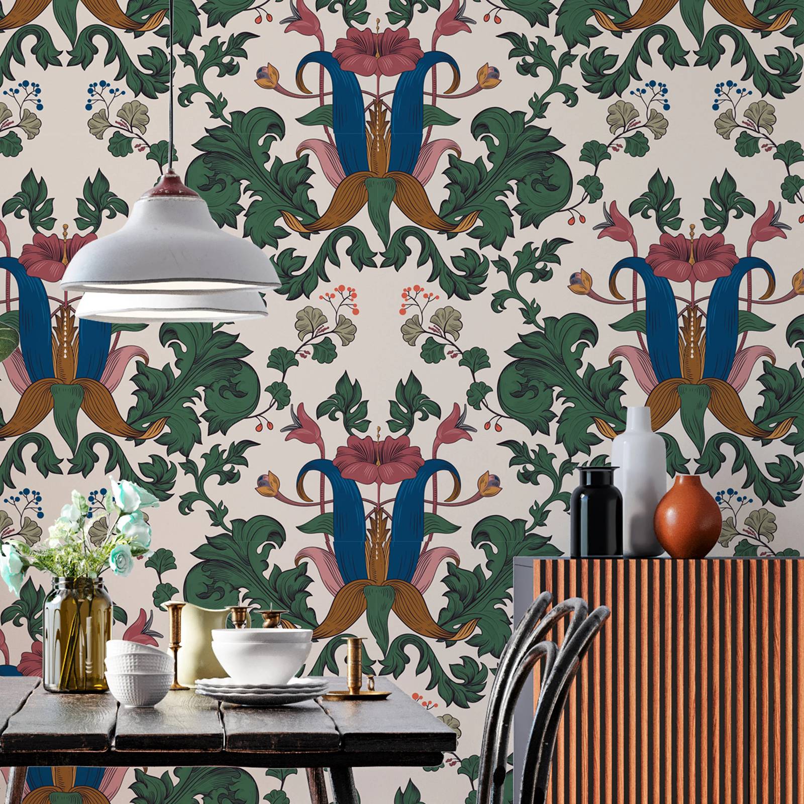 William Morris Inspired Wallpa - Art Craft William Morris บทวิจารณ์และราคา