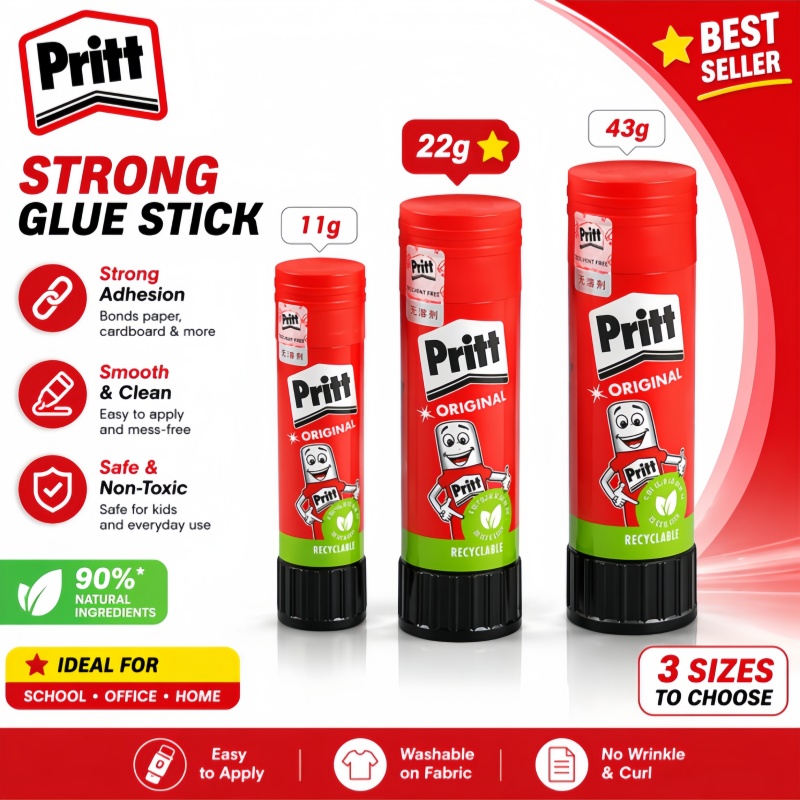 Original Pritt Glue Stick Non- - Art Craft 5 Year Old บทวิจารณ์และราคา