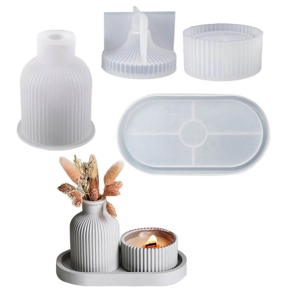 4pcs Silicone Molds Oval Tray  - Art Craft Website บทวิจารณ์และราคา