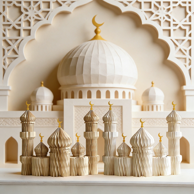 3D Honeycomb Paper Art Palace  - Art Craft Event บทวิจารณ์และราคา