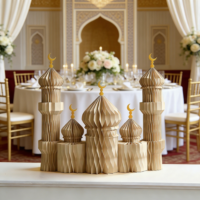 3D Honeycomb Paper Art Palace  - Art Craft Event บทวิจารณ์และราคา