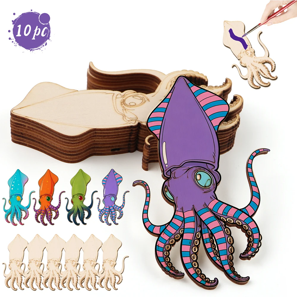 10pcs/set Unfinished Wood Craf - Art & Craft Fair บทวิจารณ์และราคา