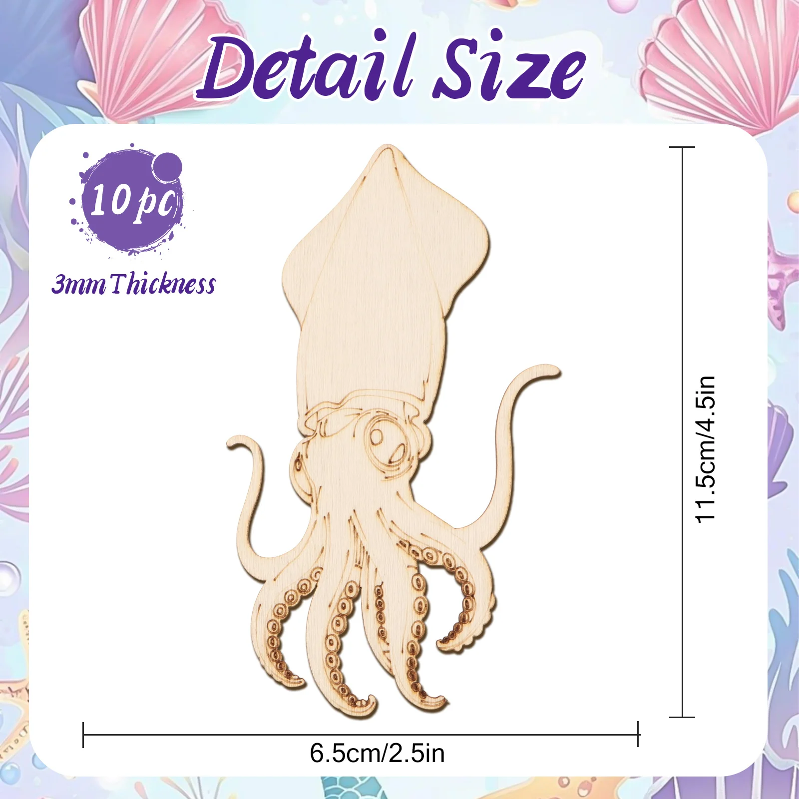 10pcs/set Unfinished Wood Craf - Art & Craft Fair บทวิจารณ์และราคา
