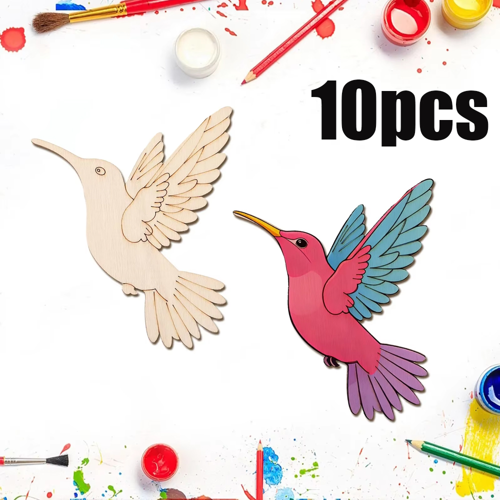 10pcs Unfinished Wood Animal B - Art & Craft Fair บทวิจารณ์และราคา
