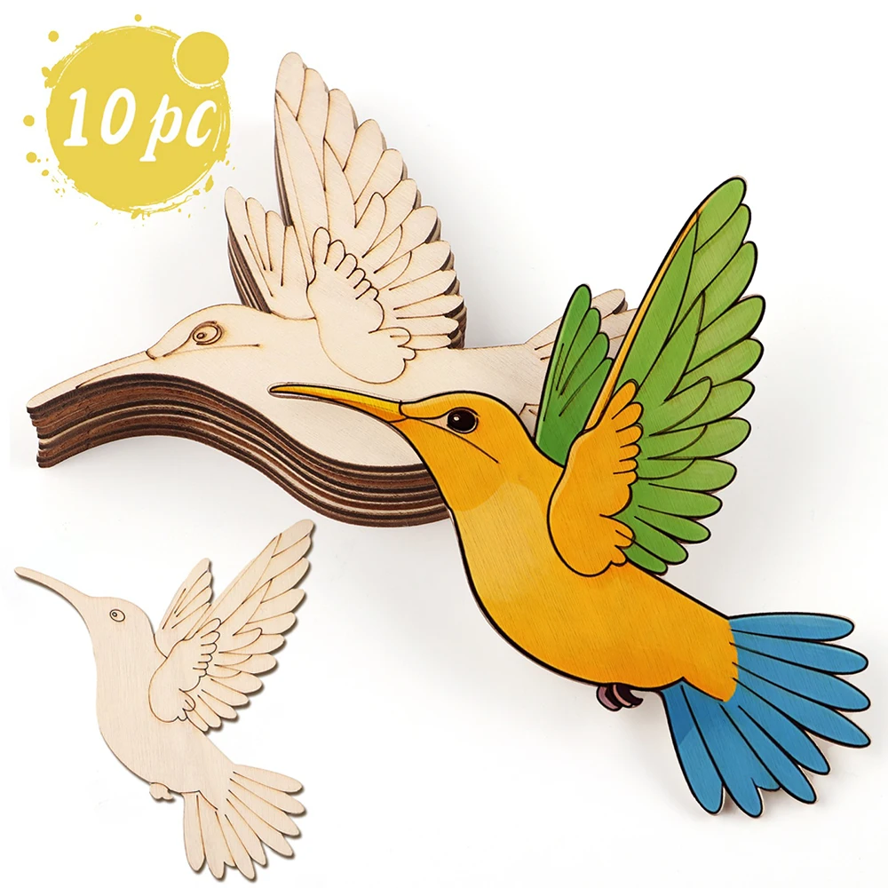 10pcs Unfinished Wood Animal B - Art & Craft Fair บทวิจารณ์และราคา