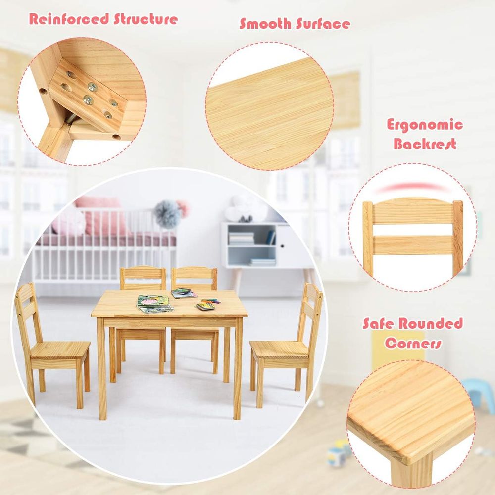 5-Piece Wooden Kids Activity T - Art Craft Activities For Preschoolers บทวิจารณ์และราคา