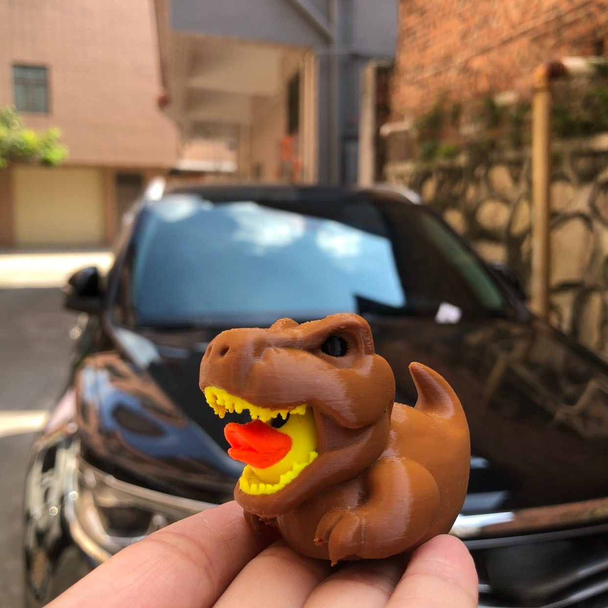 3D Printed Dinosaur Duck Statu - Art Craft Duck บทวิจารณ์และราคา