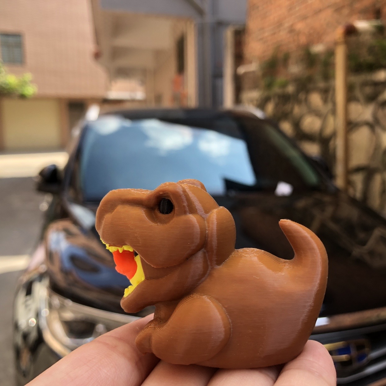 3D Printed Dinosaur Duck Statu - Art Craft Duck บทวิจารณ์และราคา
