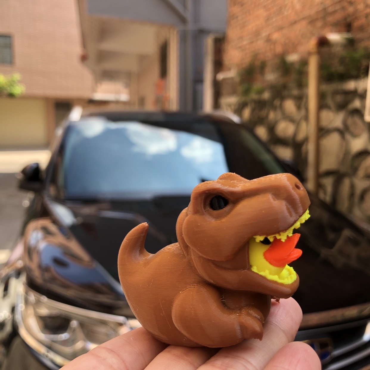 3D Printed Dinosaur Duck Statu - Art Craft Duck บทวิจารณ์และราคา