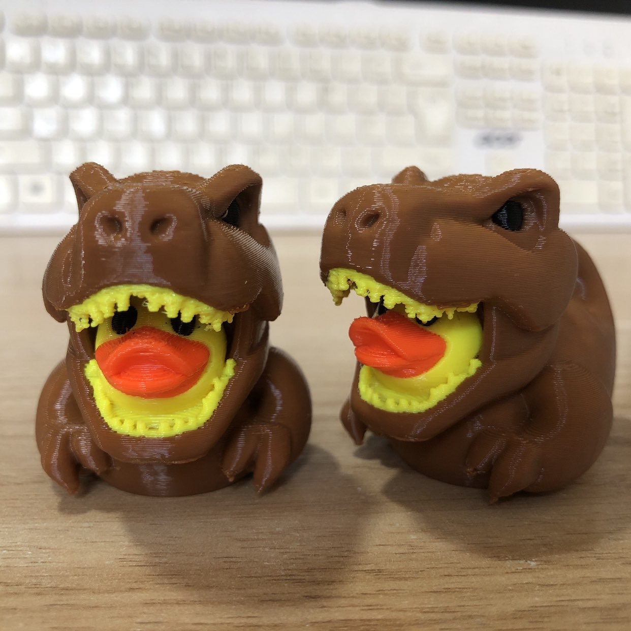 3D Printed Dinosaur Duck Statu - Art Craft Duck บทวิจารณ์และราคา