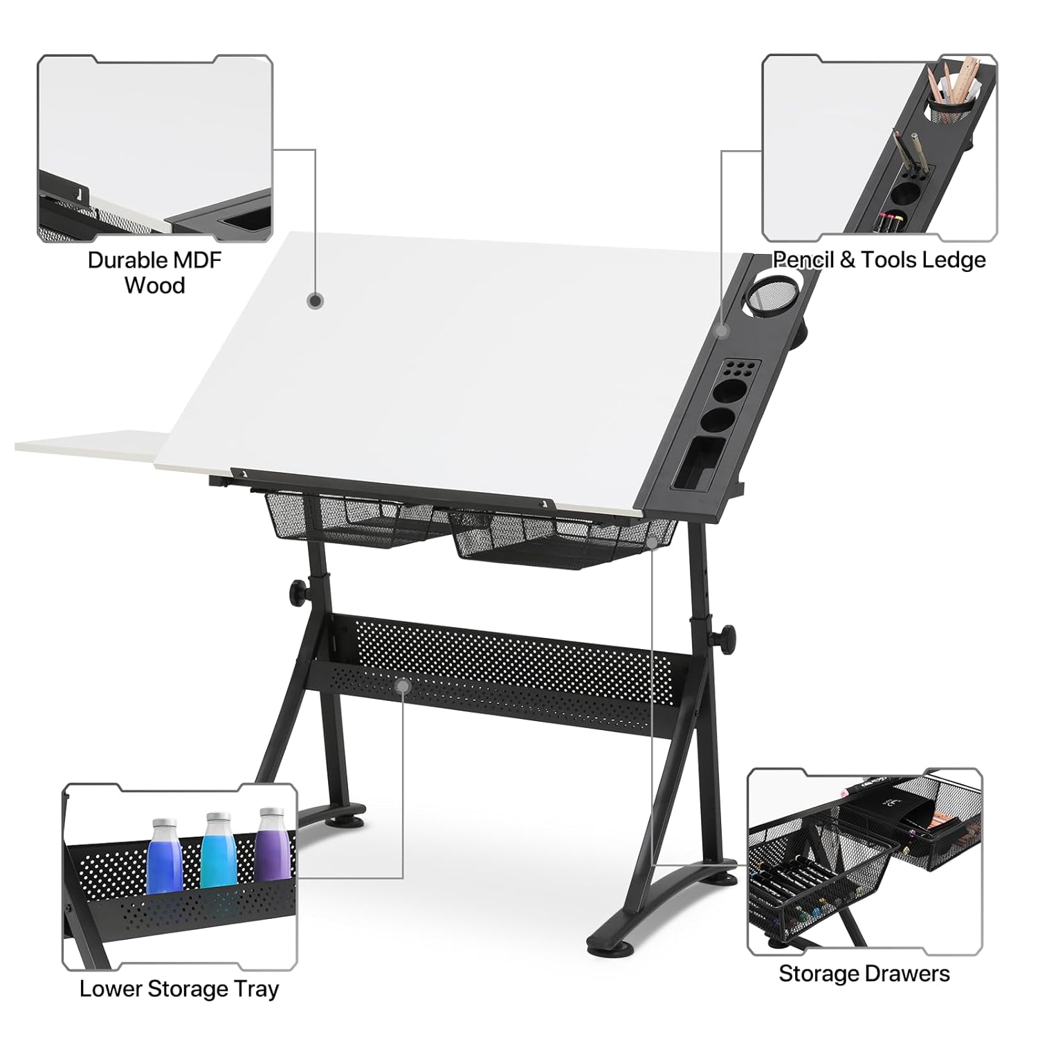 Art Deco Drafting Table, Heigh - Art & Craft Fair บทวิจารณ์และราคา