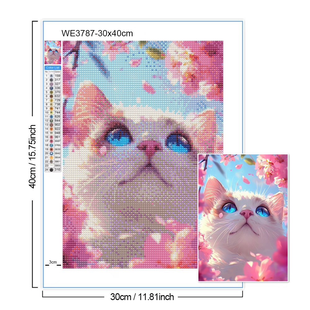 5D Diamond Painting Cat Lover  - Wallpaper Art And Craft บทวิจารณ์และราคา