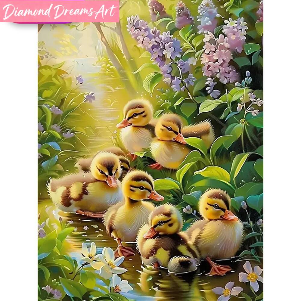 Frameless, 5D DIY Diamond Pain - Art Craft Duck บทวิจารณ์และราคา