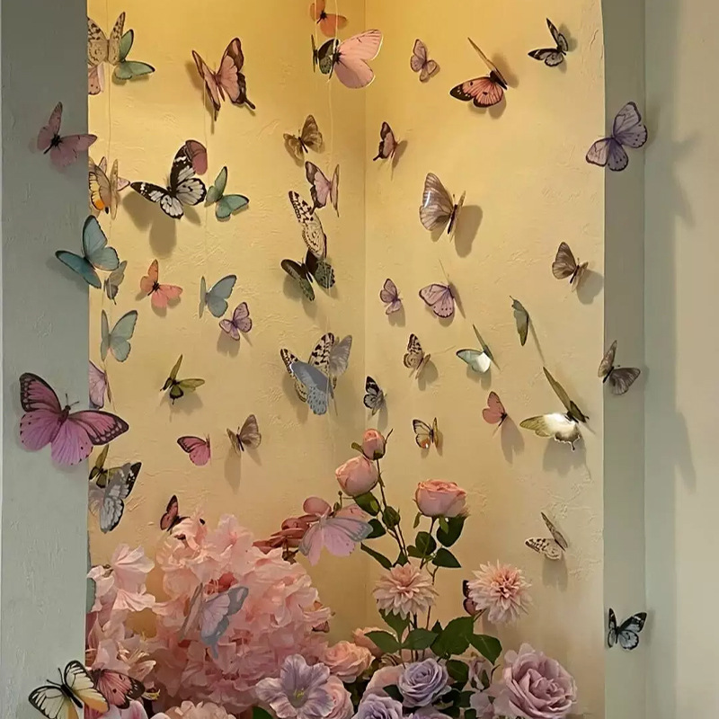 12pcs 3D Butterfly Wall Sticke - Art Craft Event บทวิจารณ์และราคา