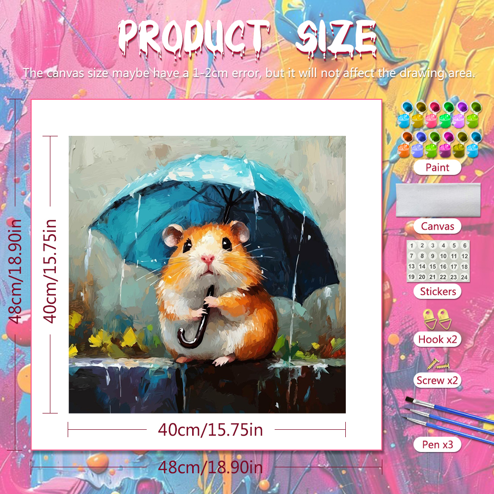 DIY Oil Painting By Numbers Ha - Art Craft Umbrella บทวิจารณ์และราคา