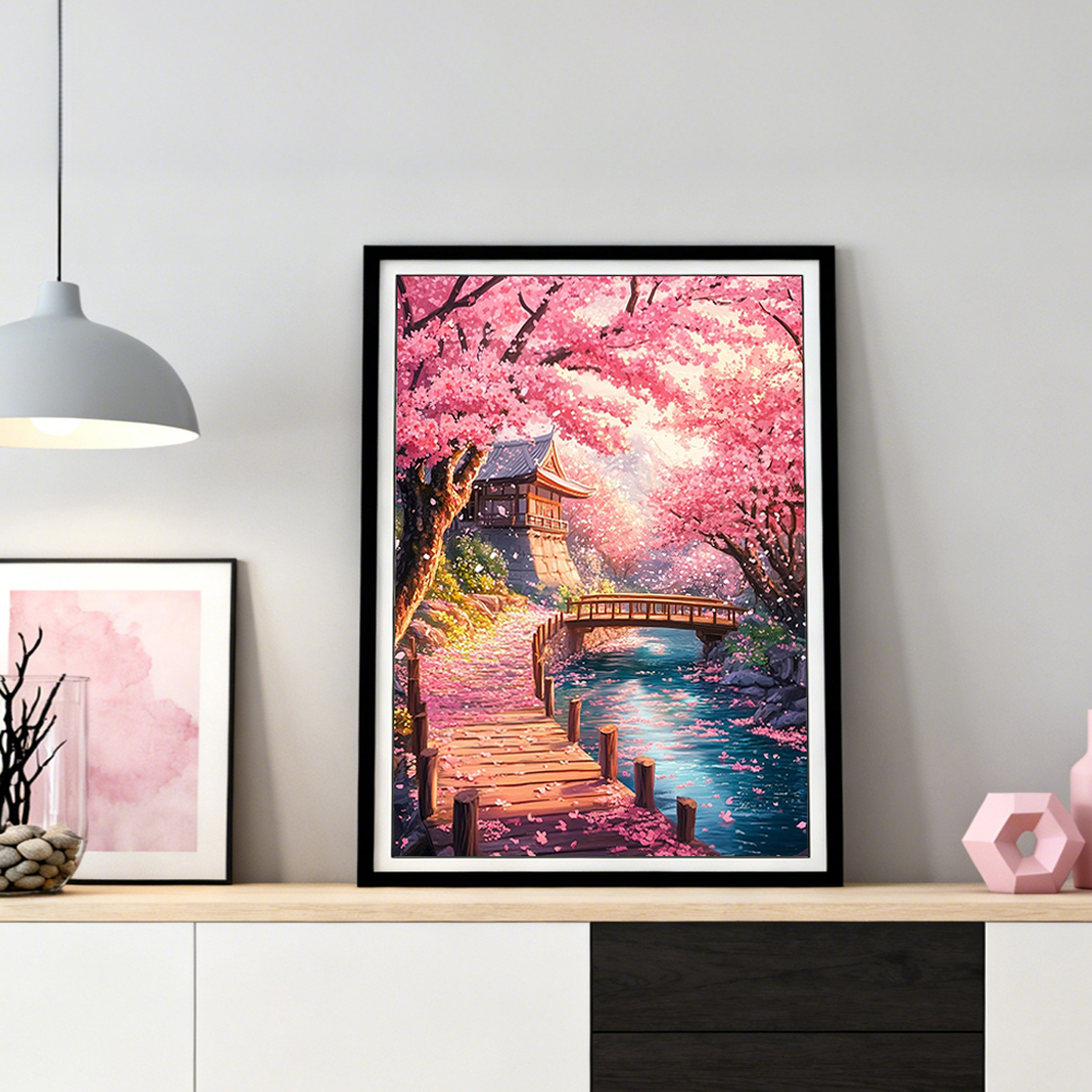 HUACAN Diamond Art House Lands - Wallpaper Art And Craft บทวิจารณ์และราคา