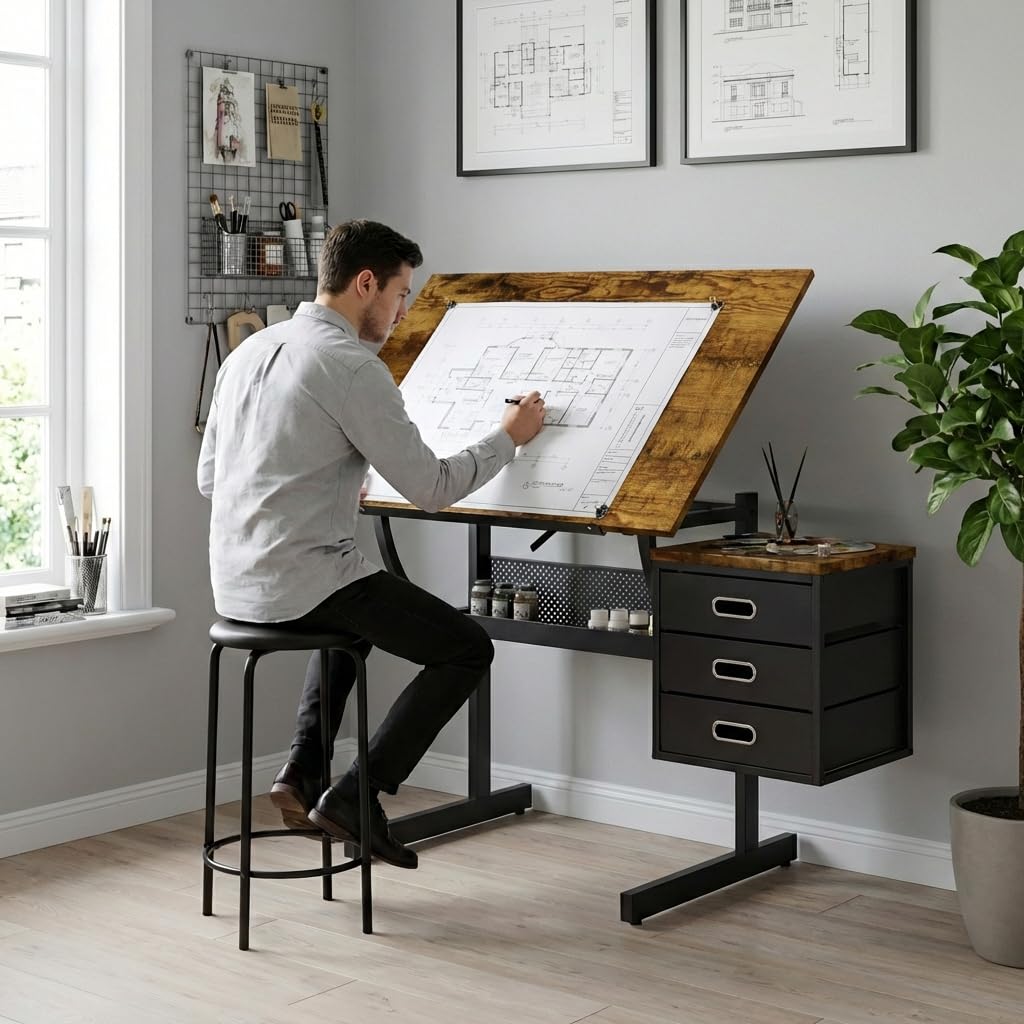 Adjustable Art Desk with Stora - Art & Craft Fair บทวิจารณ์และราคา