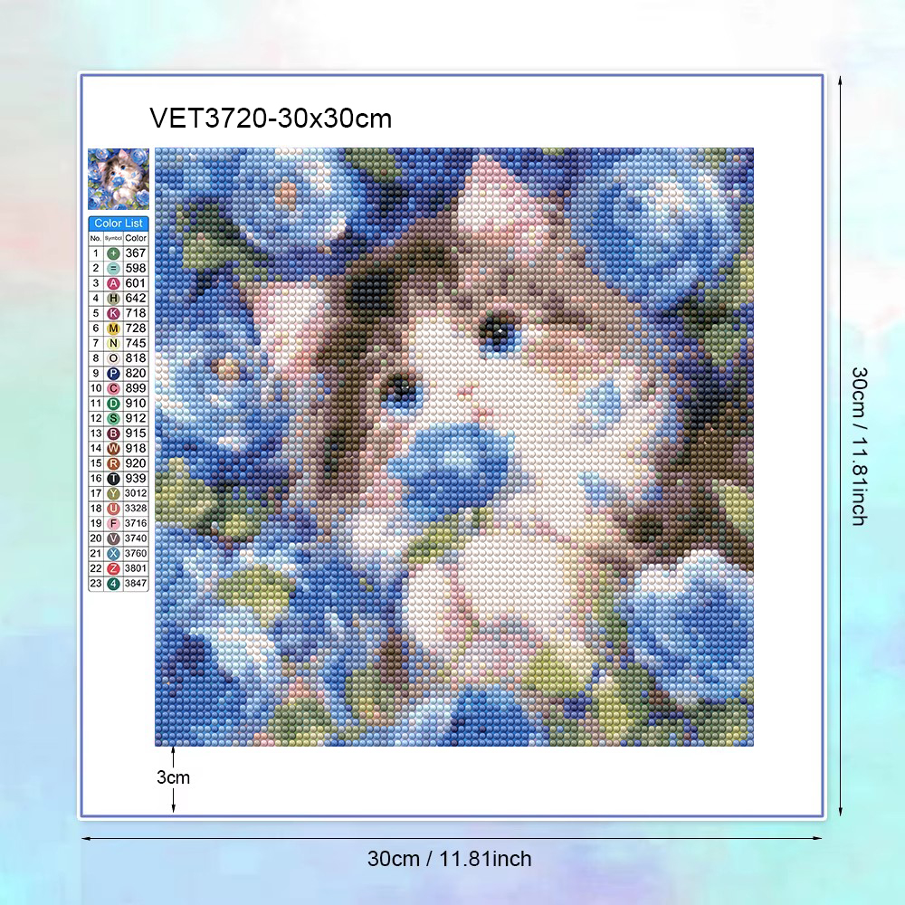 AB Diamond Painting Cute Cat F - Wallpaper Art And Craft บทวิจารณ์และราคา