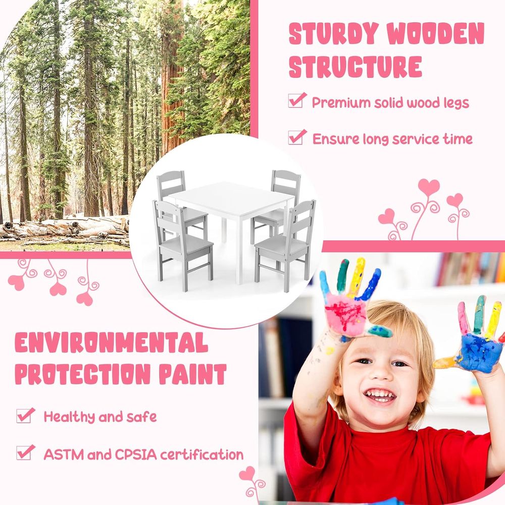 5-Piece Wooden Activity Table  - Art Craft Activities For Preschoolers บทวิจารณ์และราคา