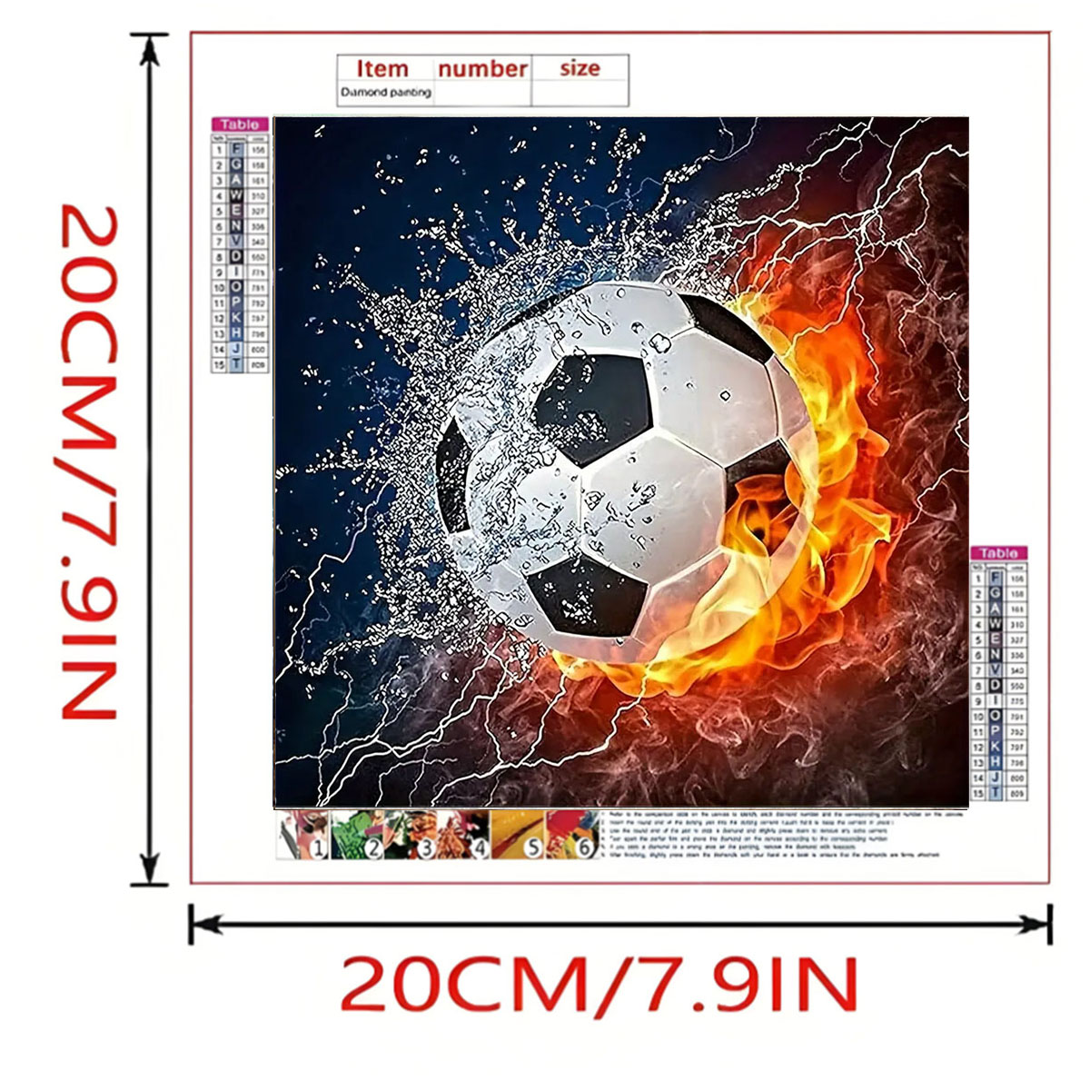 A Set of Football Diamond Pain - Art Craft Website บทวิจารณ์และราคา