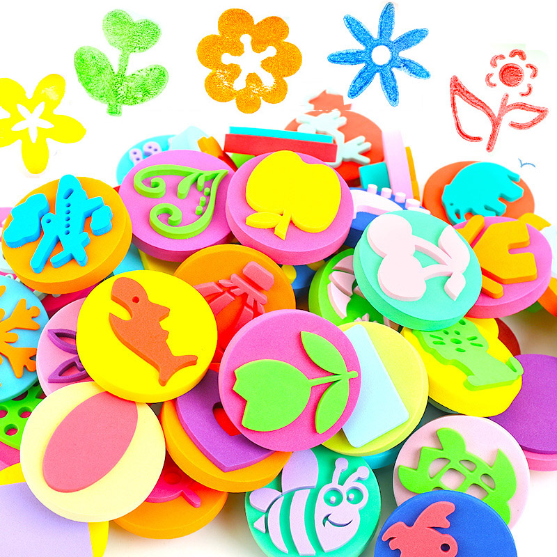 6Pcs/bag Foam Stamps for Paint - Art Craft 5 Year Old บทวิจารณ์และราคา