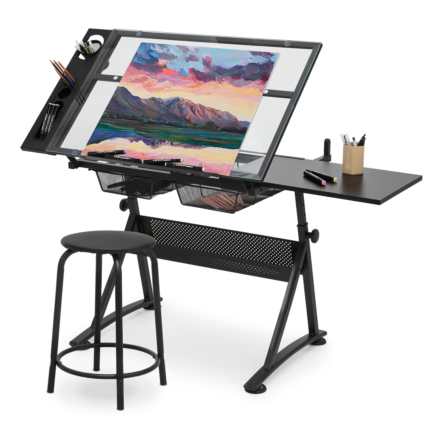 Drafting Table with Height Adj - Art & Craft Fair บทวิจารณ์และราคา