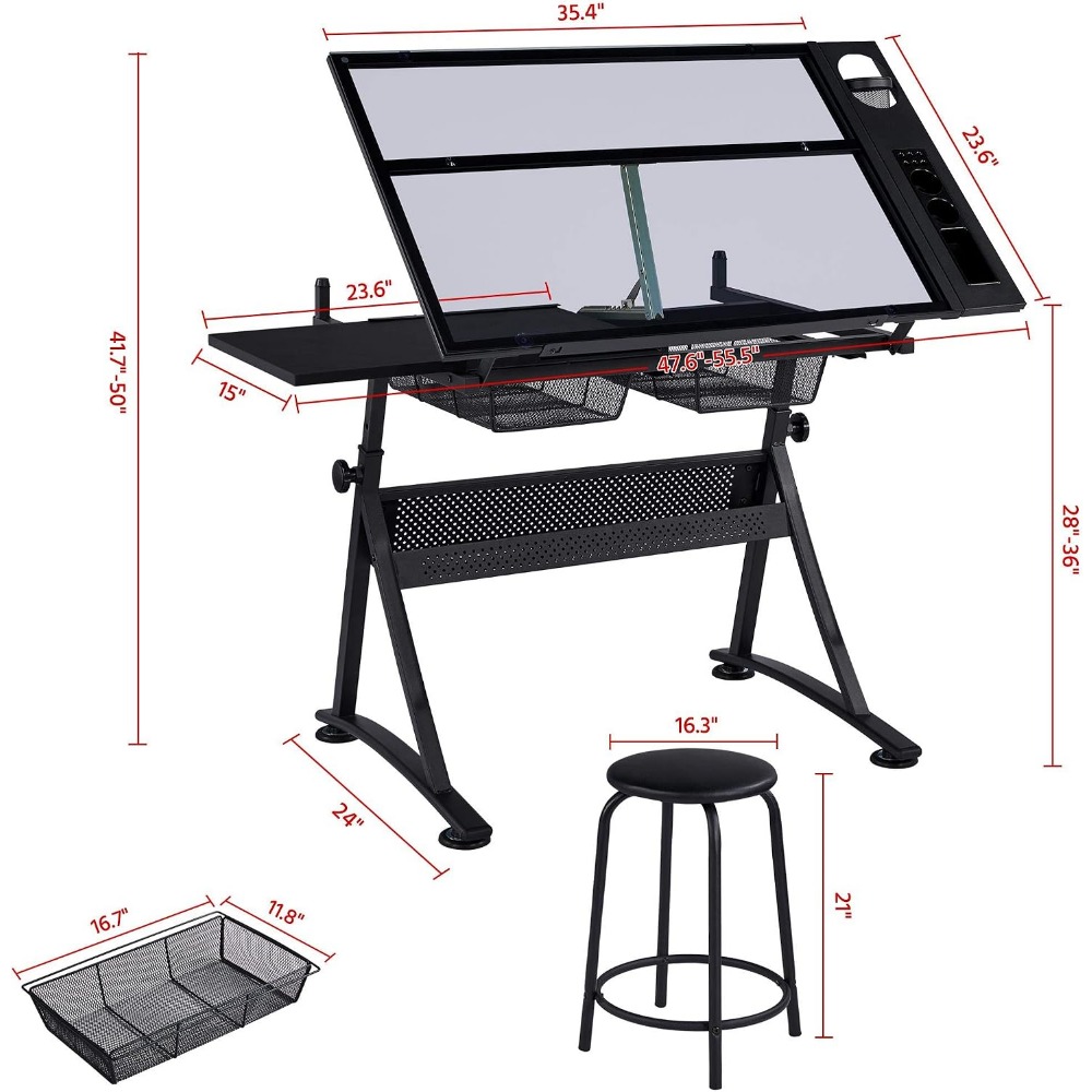 Height Adjustable Drafting Tab - Art & Craft Fair บทวิจารณ์และราคา