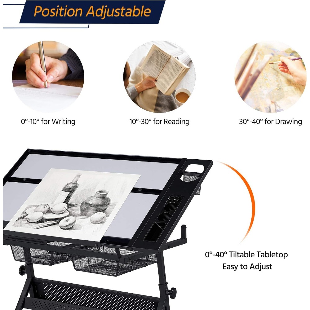 Height Adjustable Drafting Tab - Art & Craft Fair บทวิจารณ์และราคา