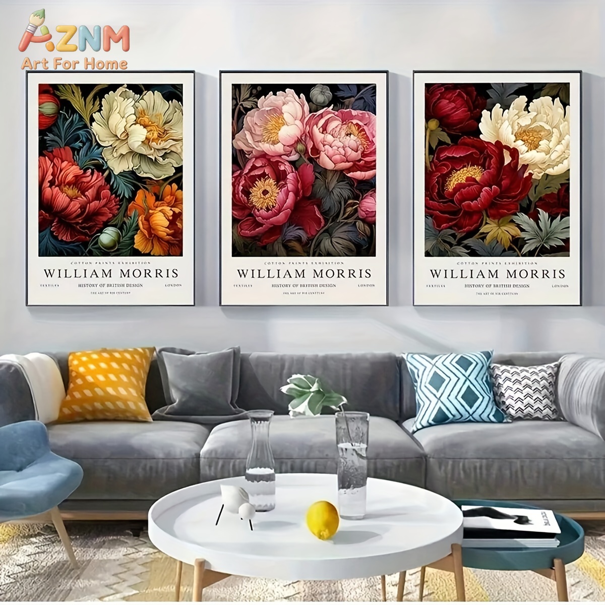AZNM William Morris Peony Flor - Art Craft William Morris บทวิจารณ์และราคา