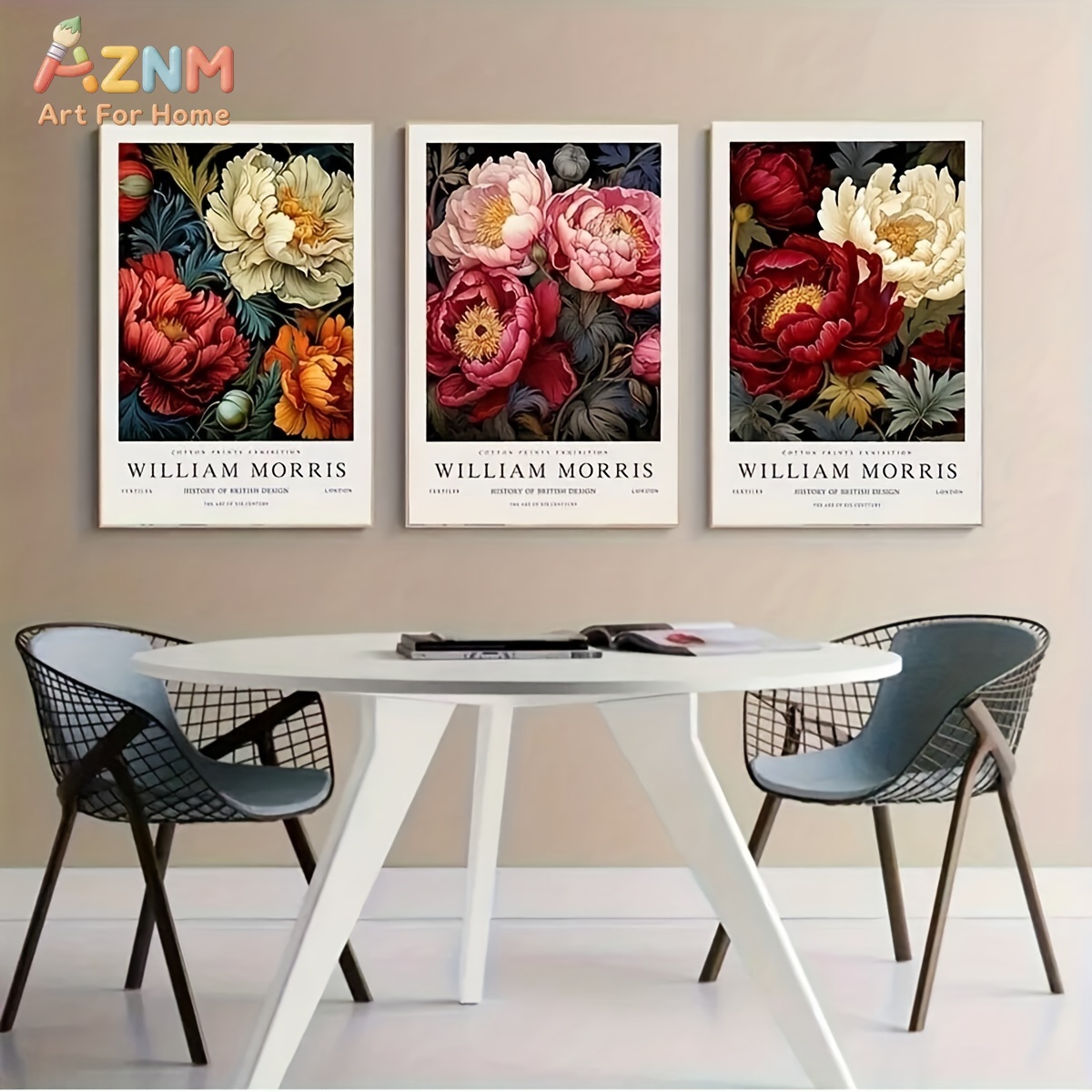 AZNM William Morris Peony Flor - Art Craft William Morris บทวิจารณ์และราคา