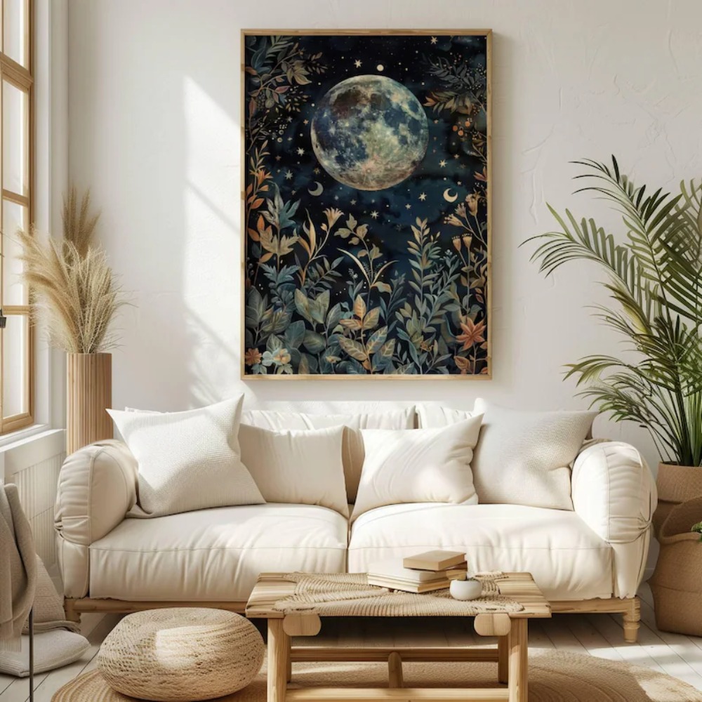 2pcs/set Boho Moon Botanical C - Art Craft William Morris บทวิจารณ์และราคา