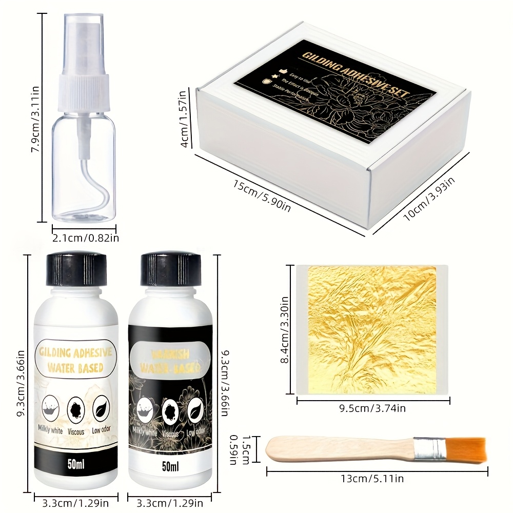 50ml+50ml Golden Leaf Glue, pr - Art Craft Using Leaves บทวิจารณ์และราคา