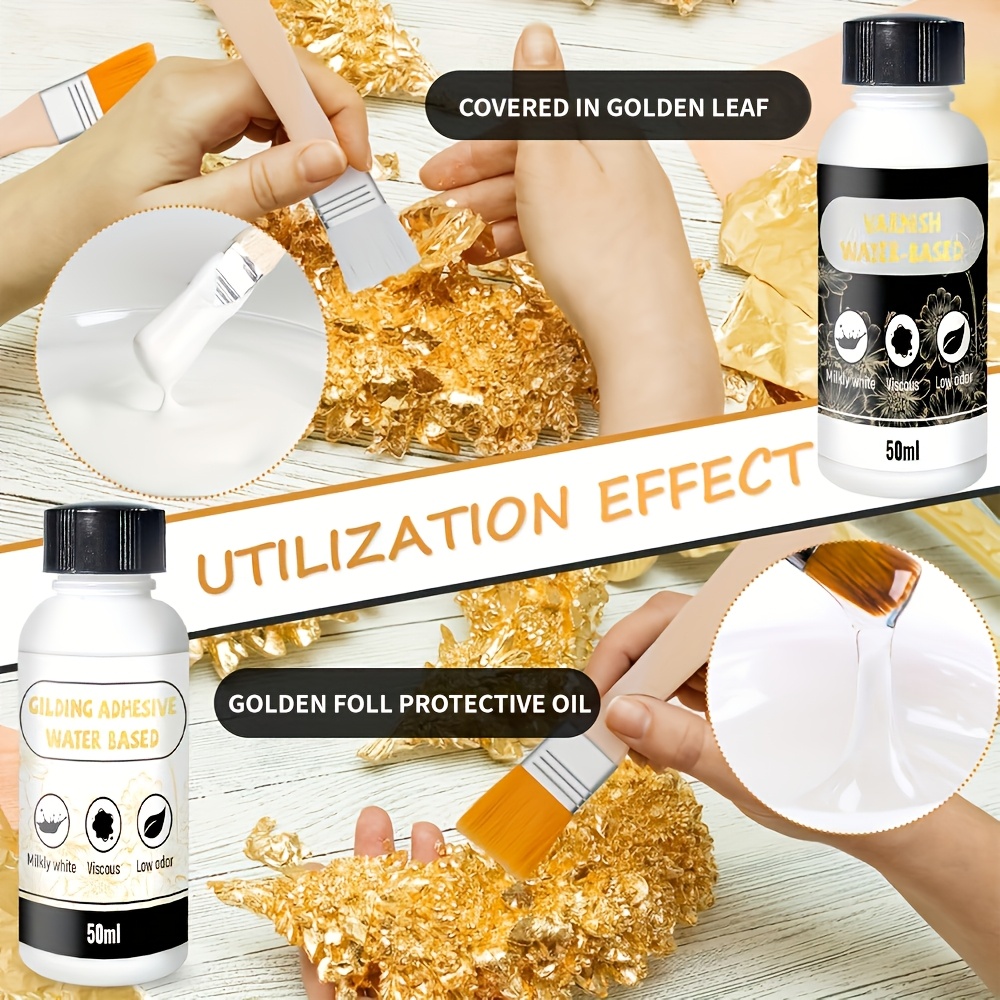 50ml+50ml Golden Leaf Glue, pr - Art Craft Using Leaves บทวิจารณ์และราคา