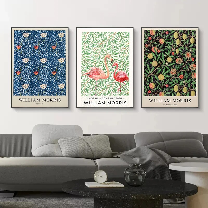 Abstract William Morris Flower - Art Craft William Morris บทวิจารณ์และราคา