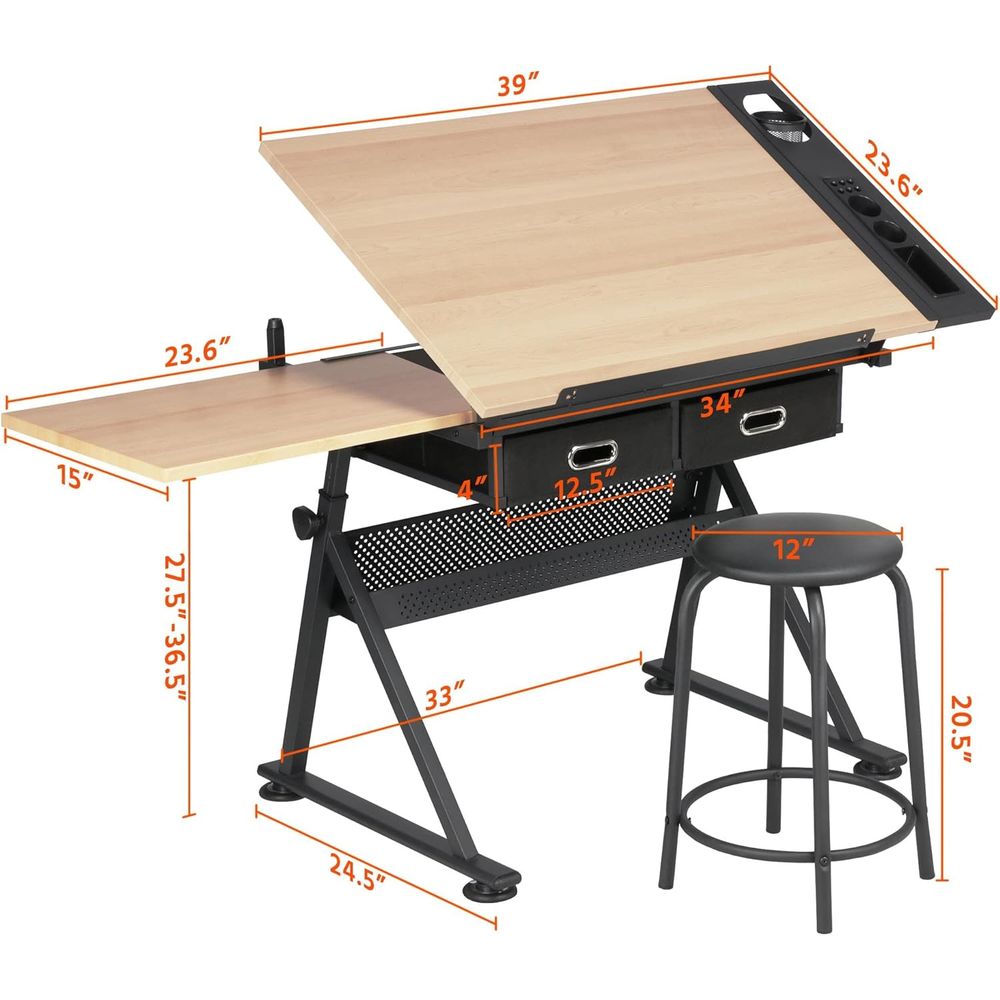 Height Adjustable Drating Tabl - Art & Craft Fair บทวิจารณ์และราคา