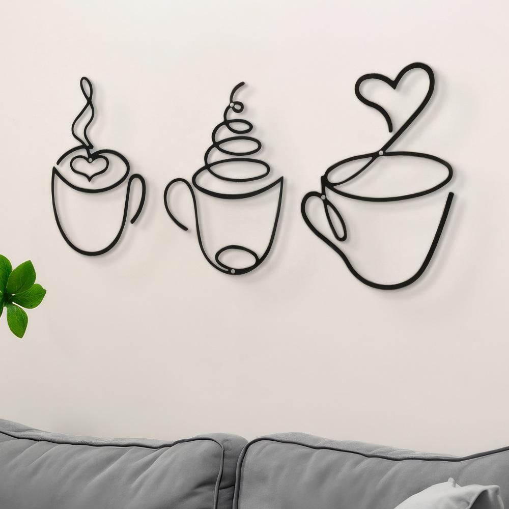 3-Piece Creative Coffee Wall H - Art Craft Website บทวิจารณ์และราคา