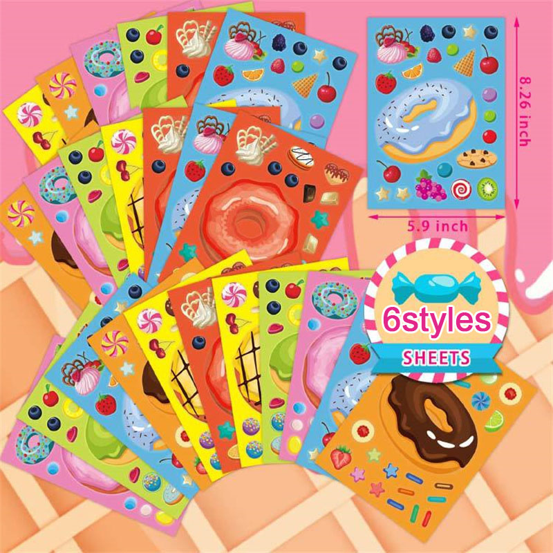 Make a Face Donut Stickers for - Art Craft 5 Year Old บทวิจารณ์และราคา
