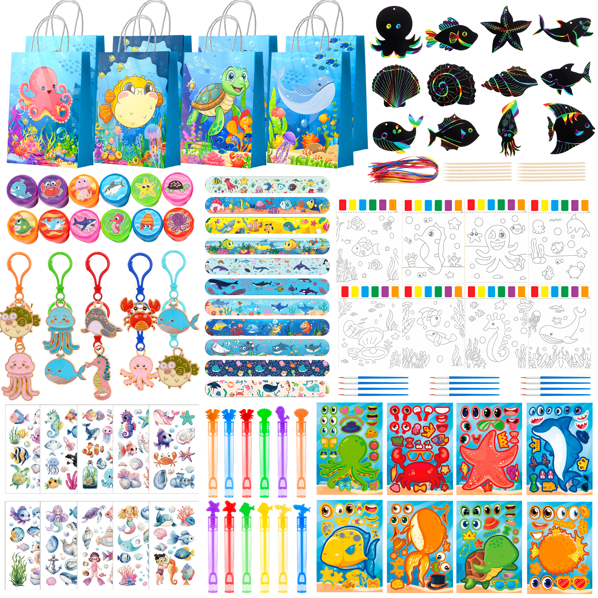 120 Pcs Under the Sea Birthday - Art Craft Event บทวิจารณ์และราคา