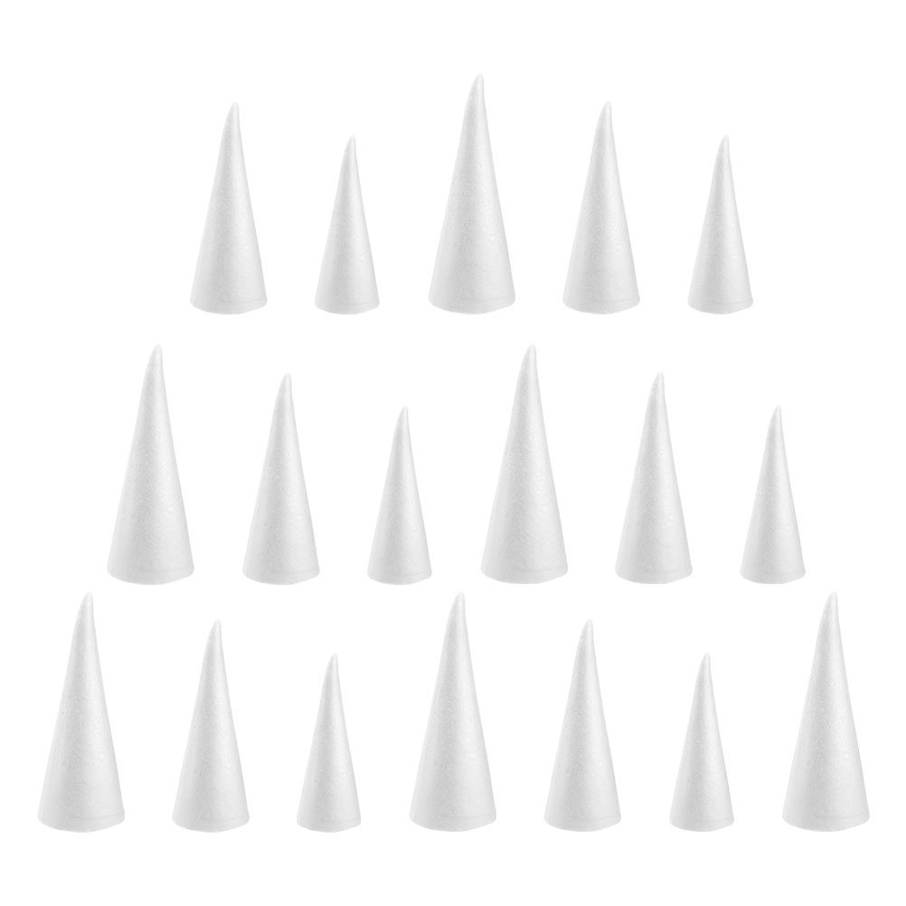 18Pcs Craft Foam Cones White D - Art Craft Activities For Preschoolers บทวิจารณ์และราคา